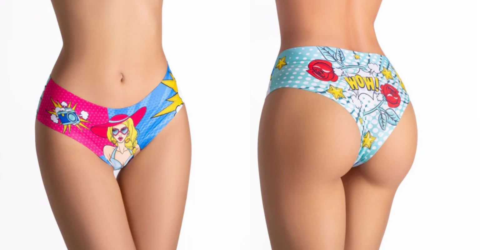 Mememe Lingerie Comics Beach Girl Slip Sexy Panties | Good Girl Guide Used Panties