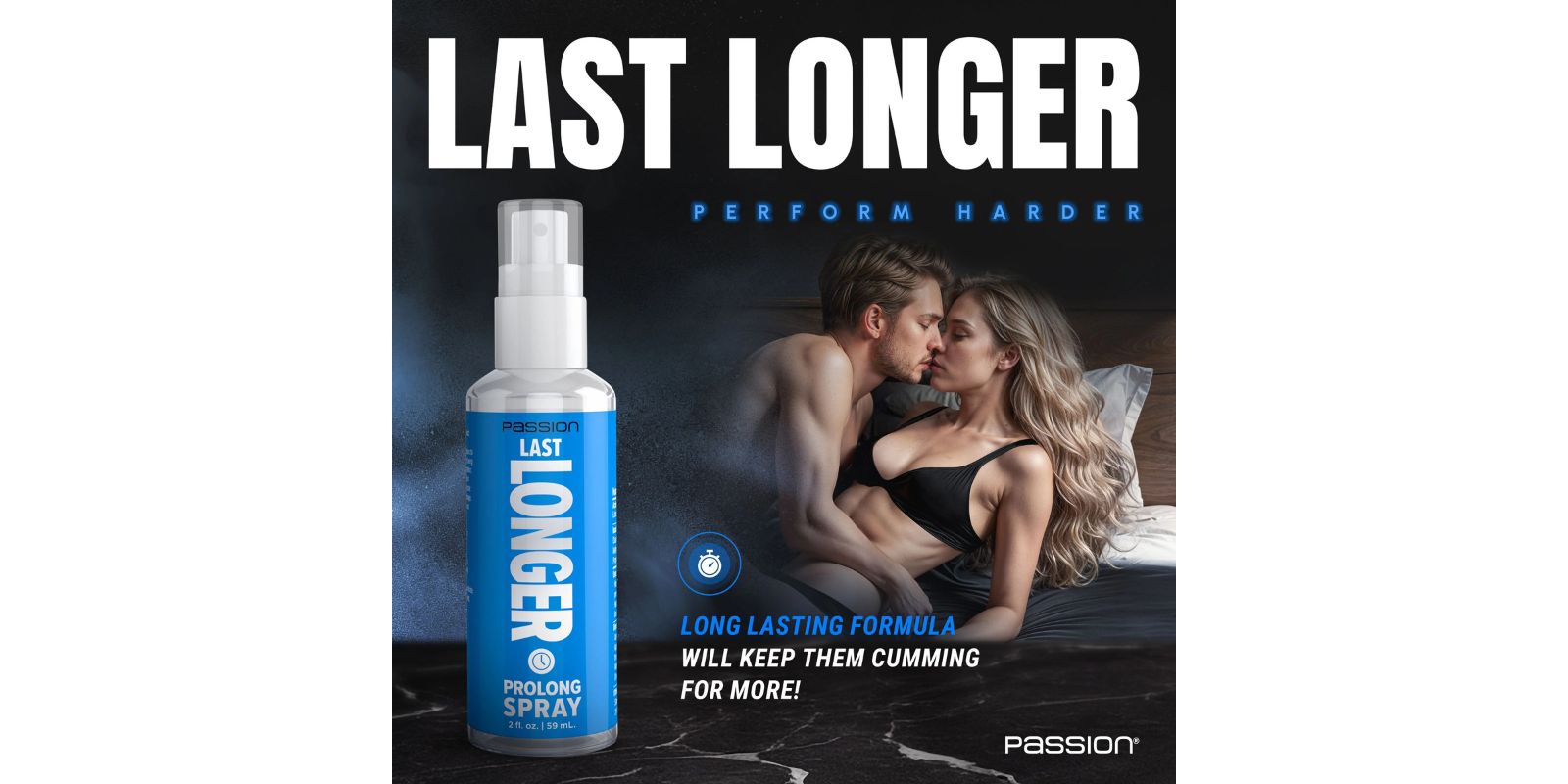 XR Brands Passion Last Longer Prolong Spray for Men 59 ml | Good Girl Guide prolong climax control
